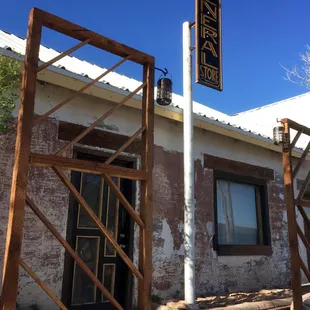 the front of the building