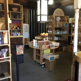 the inside of the store