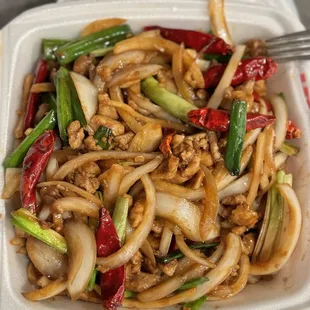 Mongolian chicken instead of beef