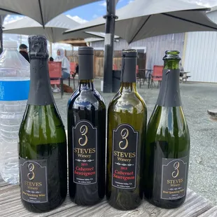 Some of the bottles we purchased