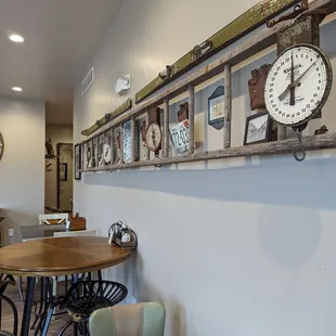a wall of clocks