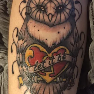 One of the matching tattoos Tony did for me and my mom, in honor of my father.
