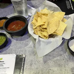 Chips and dip for the table