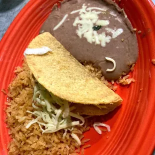 Kids taco plate