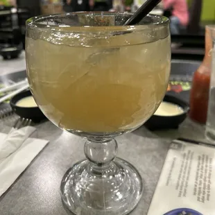 Skinny Margarita on the rocks