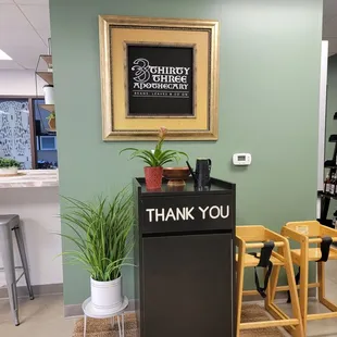a thank you sign