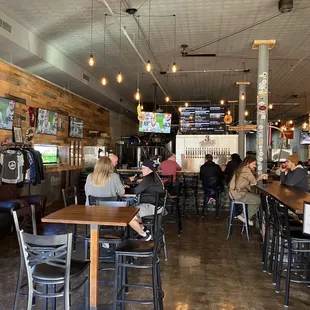 people sitting at the bar