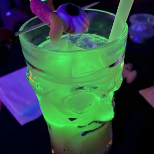 Monster Mash (the lights from the room hit the drink just right to make it appear to glow)