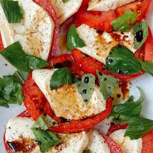 I bought some tomatoes from GA and made a caprese salad. These tomatoes were so juicy and flavorful!