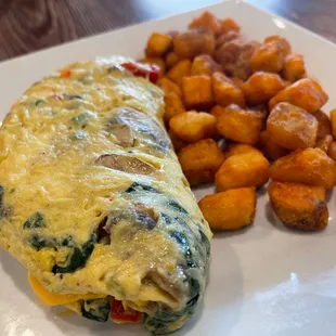 Farmhouse Omelette and Brunch Potatoes