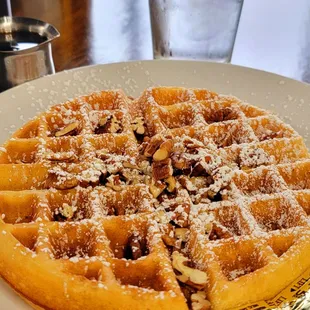 Pecan waffle was very basic, 30 Brunch needs to upgrade this waffle house vibe.