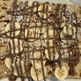 Banana Nutella crepe