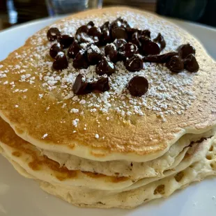 Chocolate chip pancakes