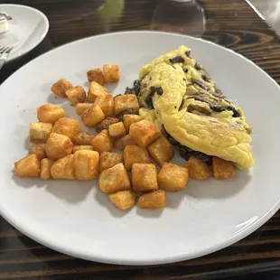 Mushroom omelette