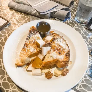 a plate of food on a table