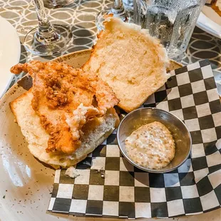 a plate of food and a glass of water