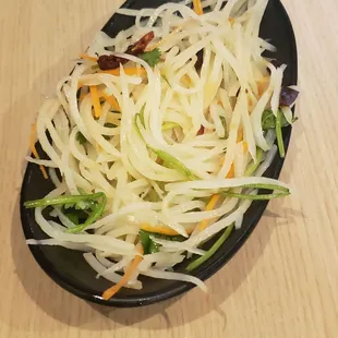 Shredded potato salad appetizer was very good