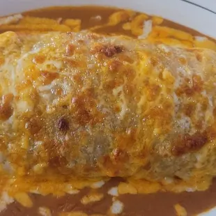 Wet asada burrito, forgot to take pic of the inside but I did no rice.  Should have done extra meat to fill that void but it was good.