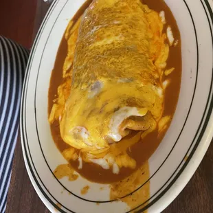 Chili Colorado Wet Burritos