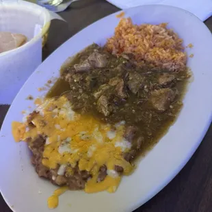 Chile Verde Wet Burrito