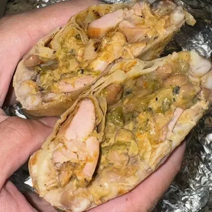 Green chile burrito