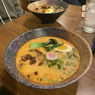 Spicy Seafood Tom Yum Ramen (with chashu instead)