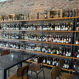 Wall of wine. Just pick one!