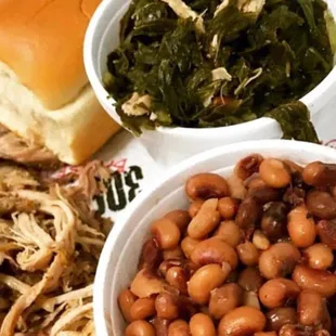 Black-Eyed Peas &amp; Collard Greens
Served all day.