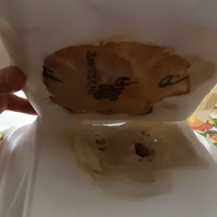 The pork skins were in the top plate. They were cooked very well. They were light and crisp with almost not oil left on them.