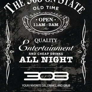 a black and white poster