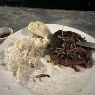 My steak was awesome. They also have wonderful salads.