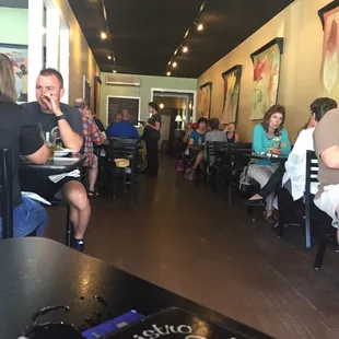 interior, sushi and sashimi