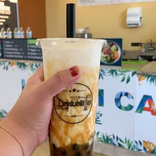 Tiger caramel milk tea from the new Hawaii Cafe that took over