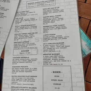 Menu Nov 2021