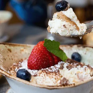 a close up of a bowl of food