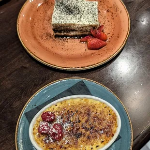 Chicago 2024 restaurant week - tiramisu and creme brulee