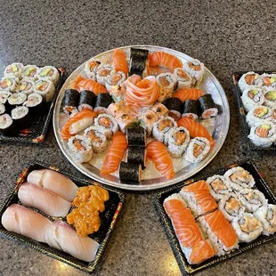 sushi and sashimi, sashimi, food, sushi