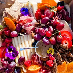 Charcuterie plate -- it is so yummy!