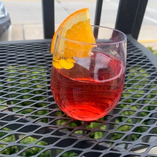 Saturday mimosas. This is a pomegranate/cranberry mimosa. Delicious!