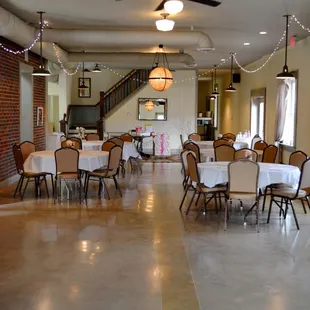 Dining area at 314 Exchange, Louisville&apos;s Historic Event Space