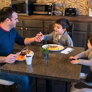 Family Eating Breakfast