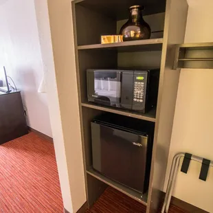 All rooms have microwaves and mini-fridges