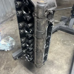 7.3L Powerstroke Head Before Hot Tank