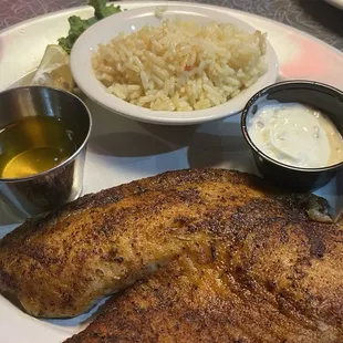 Blackened tilapia.