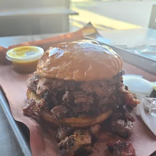 Chopped Brisket Sandwich