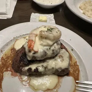 Filet Alyx with crab cake &amp; shrimp