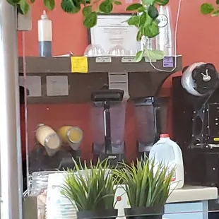a coffee machine and other appliances