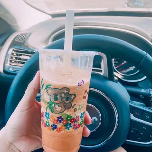 frozen thai boba tea!