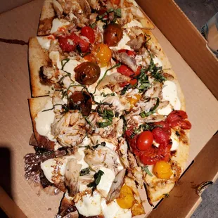 Chicken flat bread