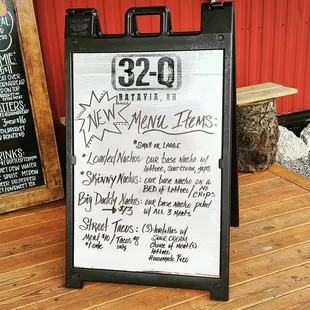 New menu items